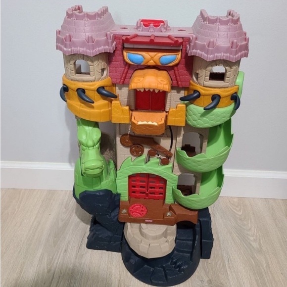 Fisher Price Imaginext Dragon World Castle Fortress 24” Playset 2008 Mattel - Picture 9 of 12